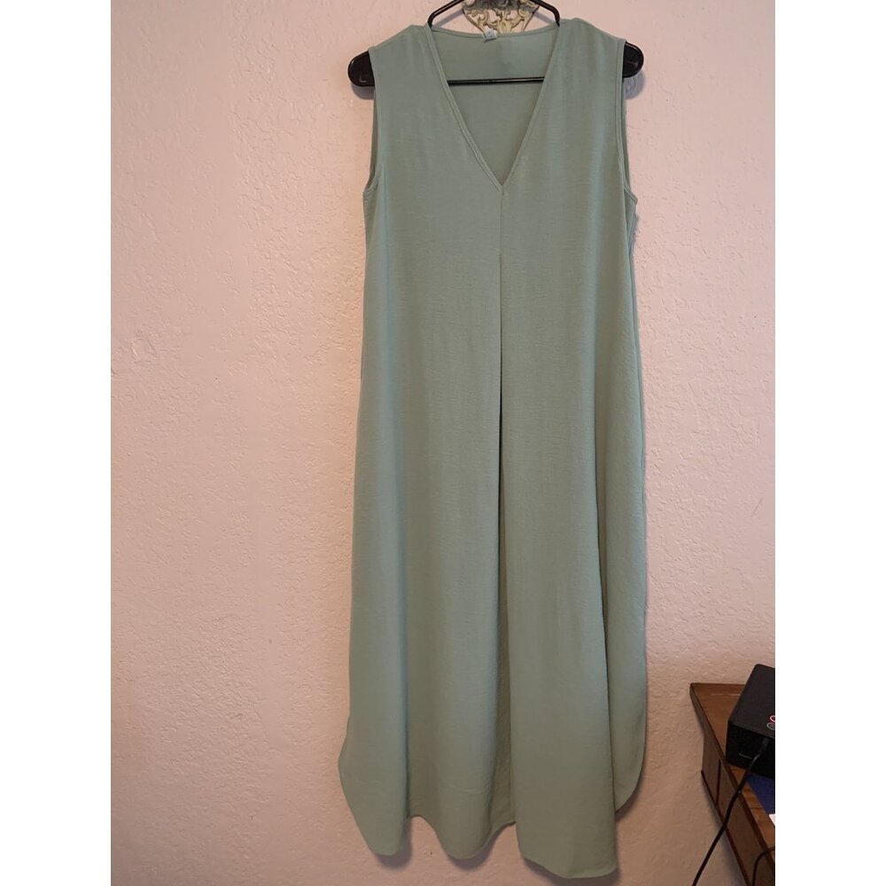 Exlura Mint Maxi Sleeveless Flowing Beachy Party Festival Dress M